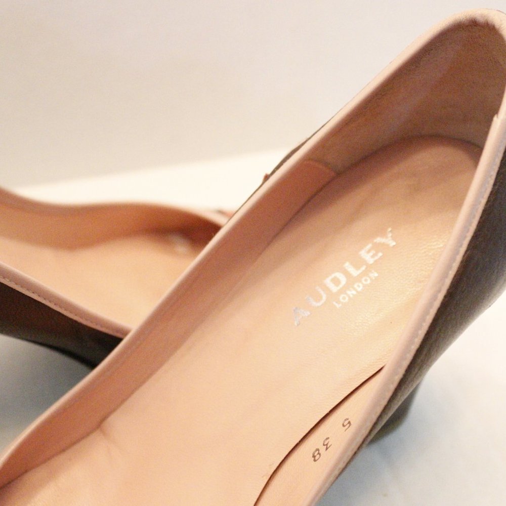 Women's Audley London Brown Pumps Size 7.5 - Picture 4 of 7